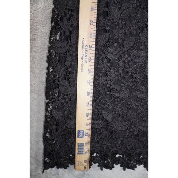 Lauren Ralph Lauren Black Lace Overlay Dress – Size 14 - Picture 9 of 10